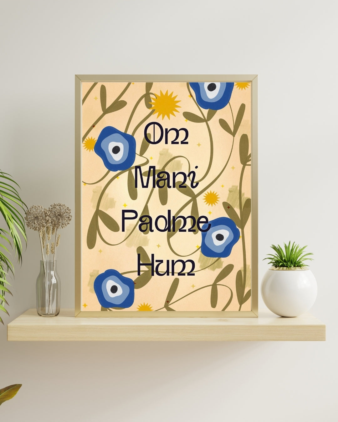 Om Mani Padme Hum – Lámina Ilustrada Digital y Física | Mantra y Meditación