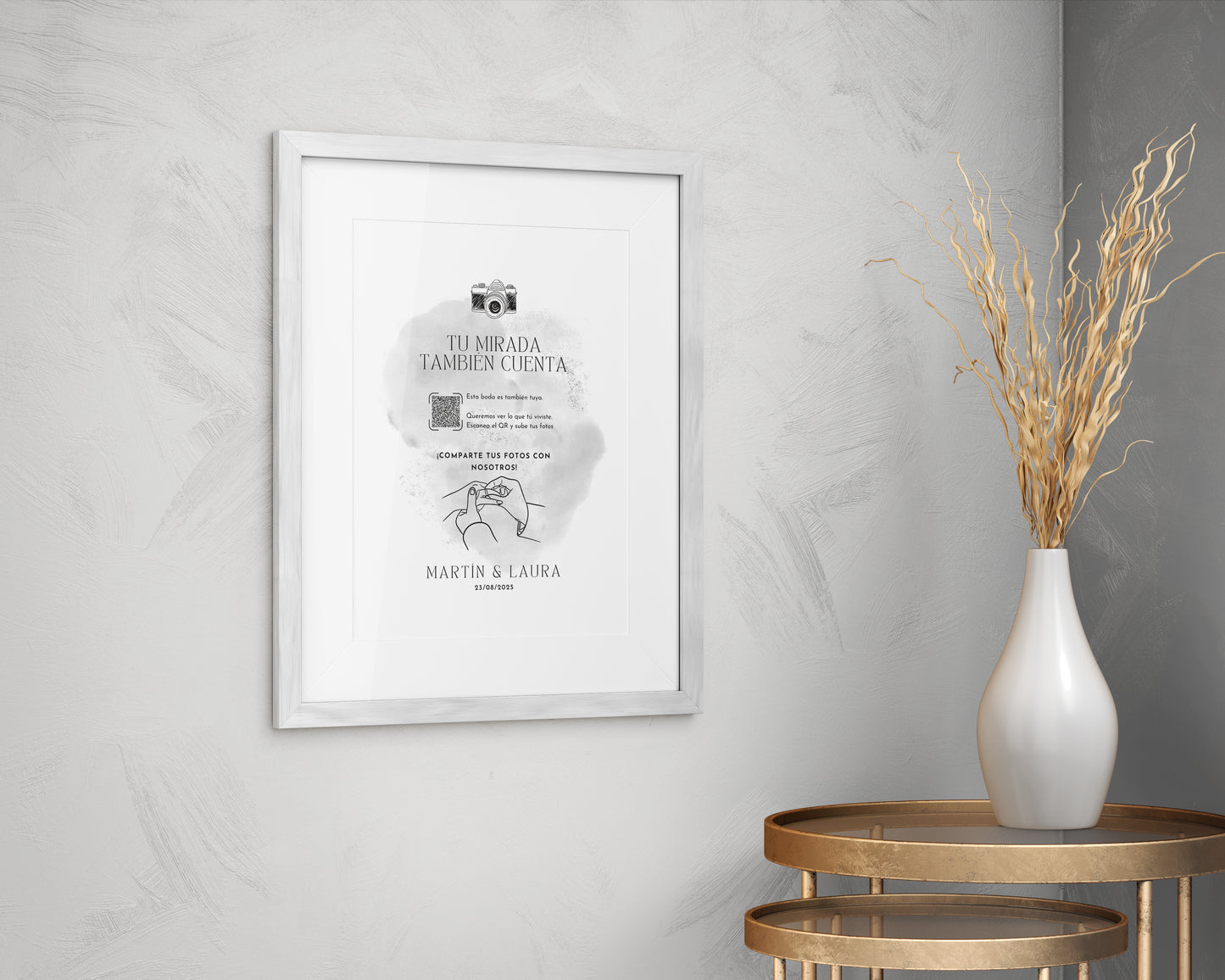Cartel “Comparte tus fotos de Boda” – Captura cada momento