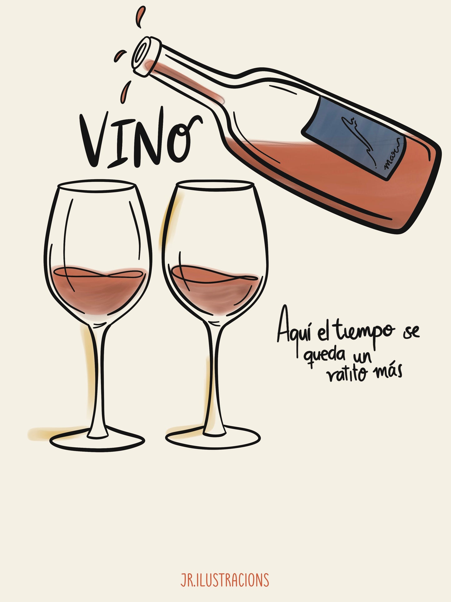 Lámina Decorativa “Vino” – Formato Digital