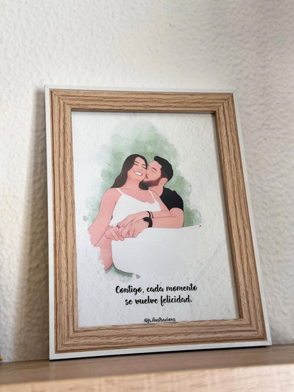Ilustración Enmarcada