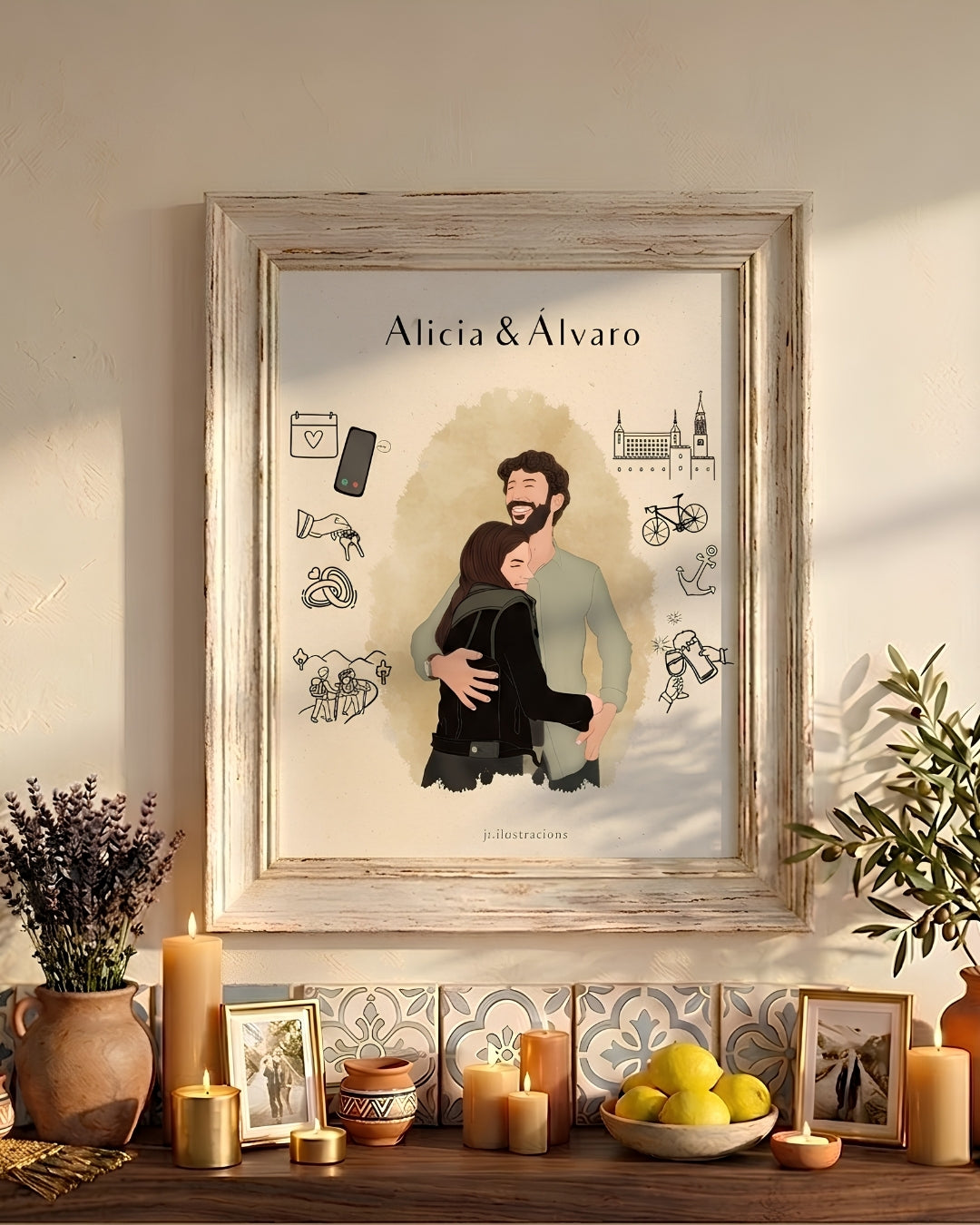 Illustration d'une histoire d'amour ou d'amitié