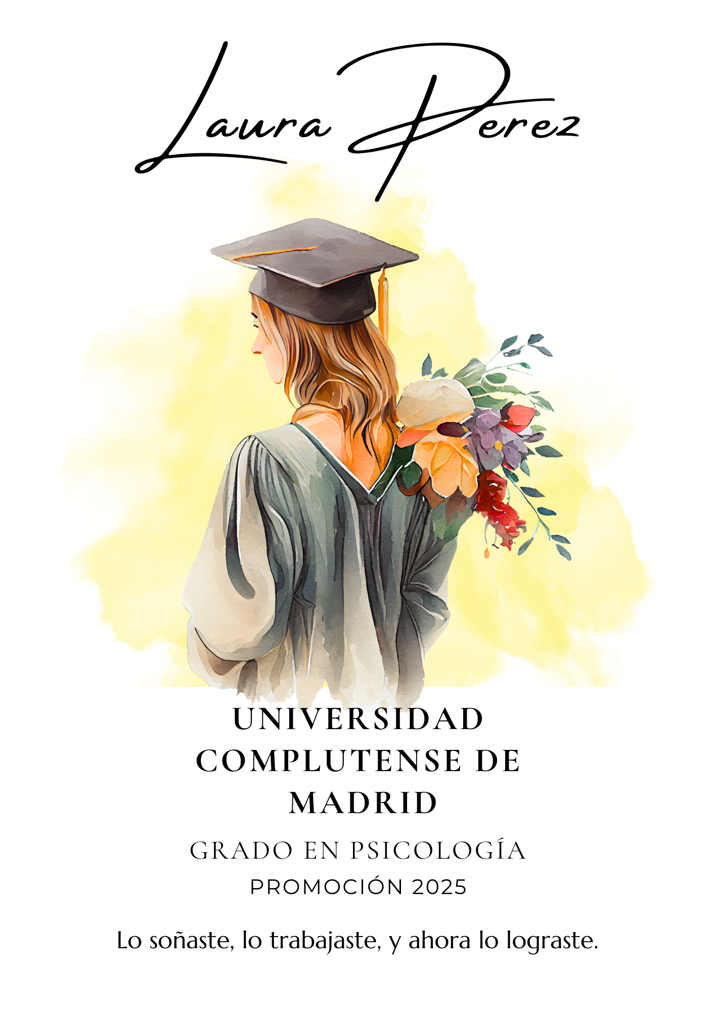 Lámina de Graduación Personalizada - Formato Digital y Físico