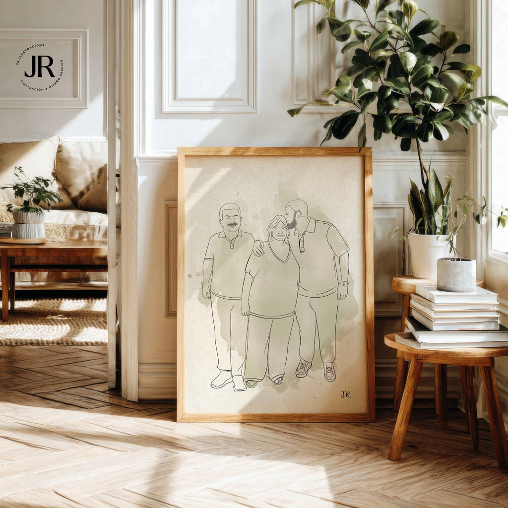 Illustration linéaire - Format physique