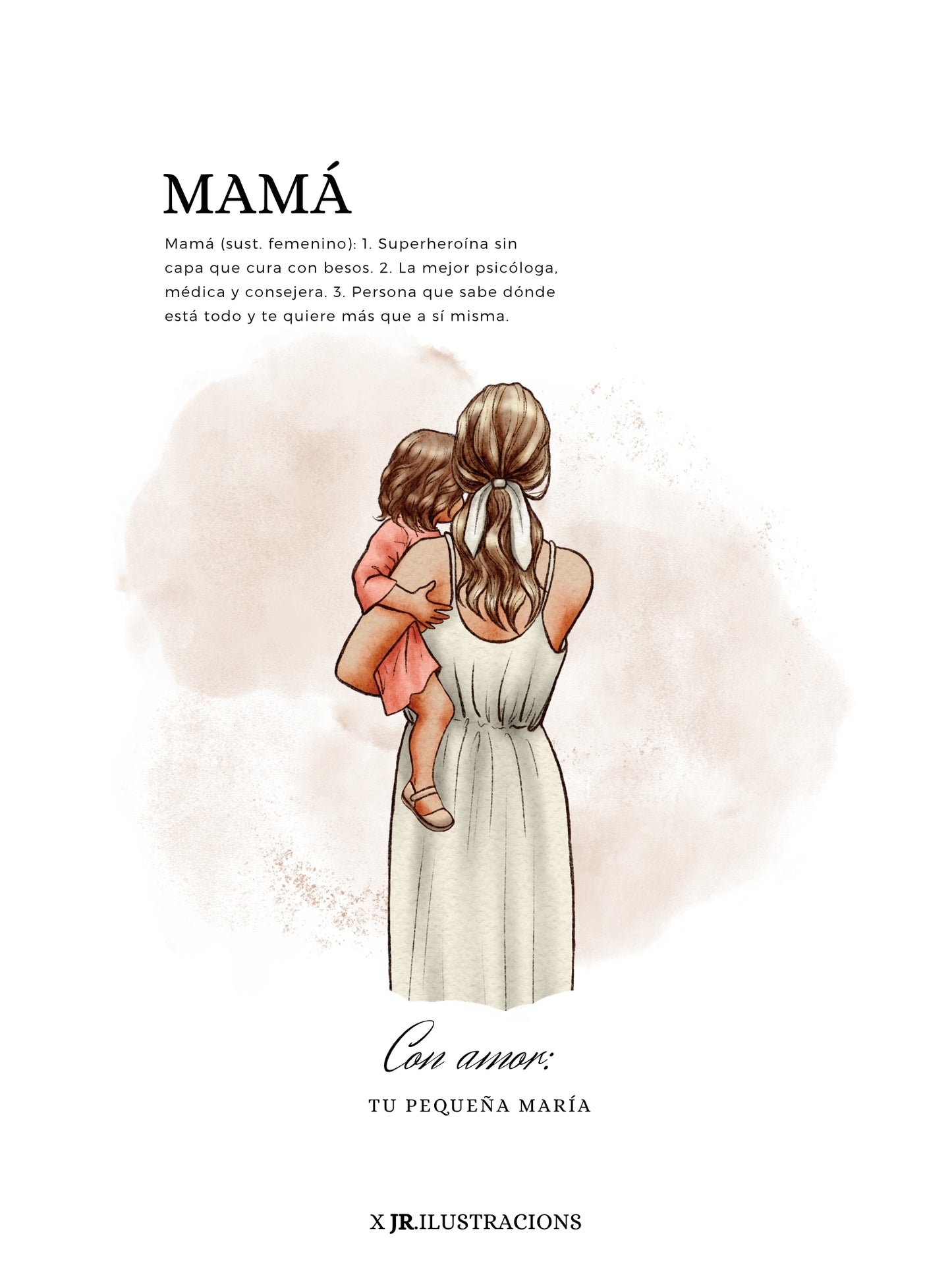 Lámina Personalizada · Esencia de Madre (Incluye Marco)