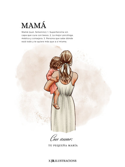 Lámina Personalizada · Esencia de Madre (Incluye Marco)