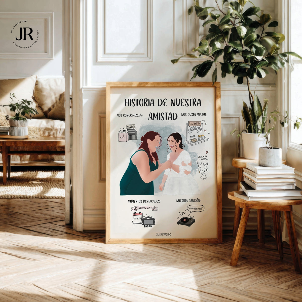 Illustration d'une histoire d'amour ou d'amitié