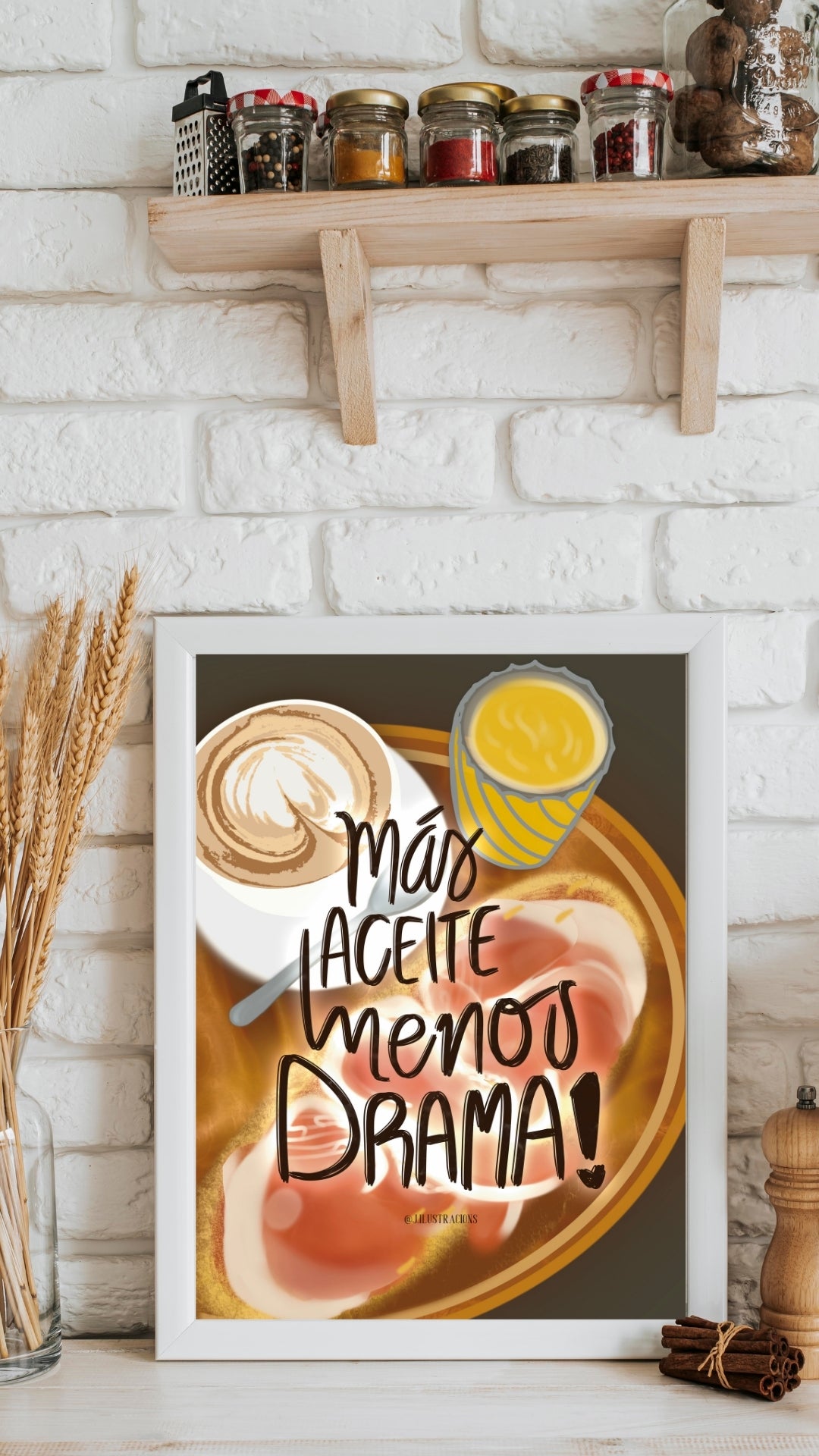 Lámina Decorativa “Primero desayuno, luego vemos” — Formato Digital