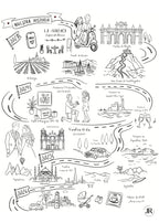 Lámina "Mapa de Vida" · El Mapa Ilustrado de Nuestra Historia (Digital o Enmarcado)