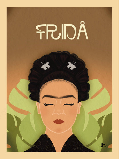 Frida – Digital and Physical Illustrated Print | Frida Kahlo-Inspired Art