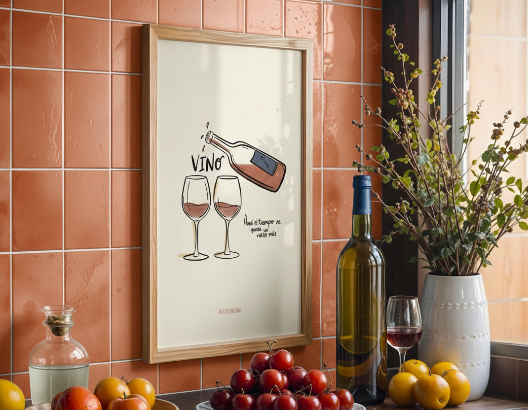 Lámina Decorativa “Vino” – Formato Digital