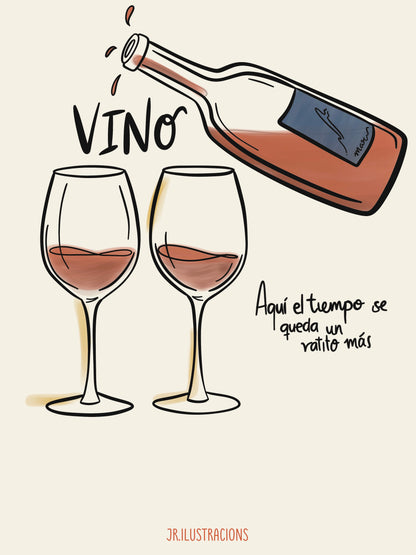 Lámina Decorativa “Vino” – Formato Digital