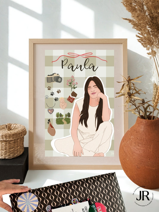 Colección “El Mundo de…” — Ilustración Enmarcada