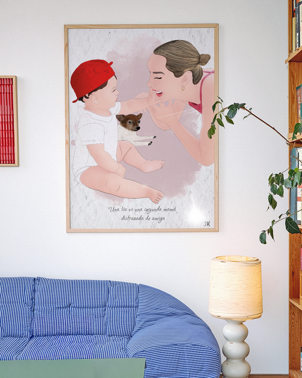 Illustration encadrée