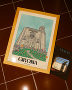 Gérone – Impression illustrée numérique et physique | Beauté méditerranéenne