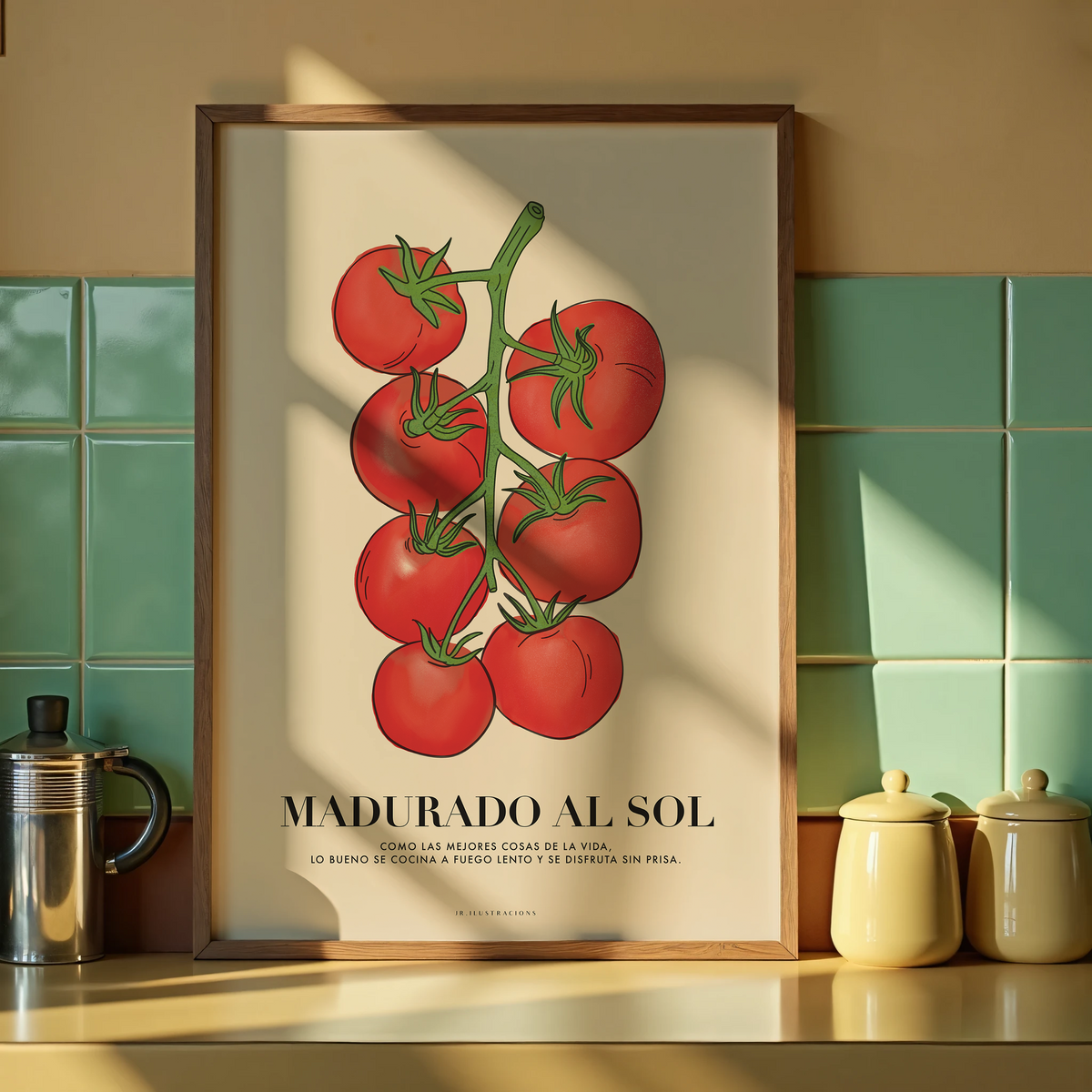Lámina "Madurado al Sol" · Decoración Cocina (Físico o Digital)