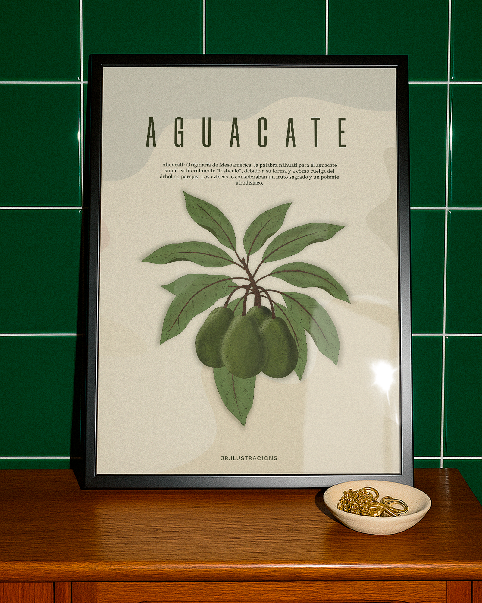 Lámina "Aguacate" - Decoración Cocina (Físico o Digital)