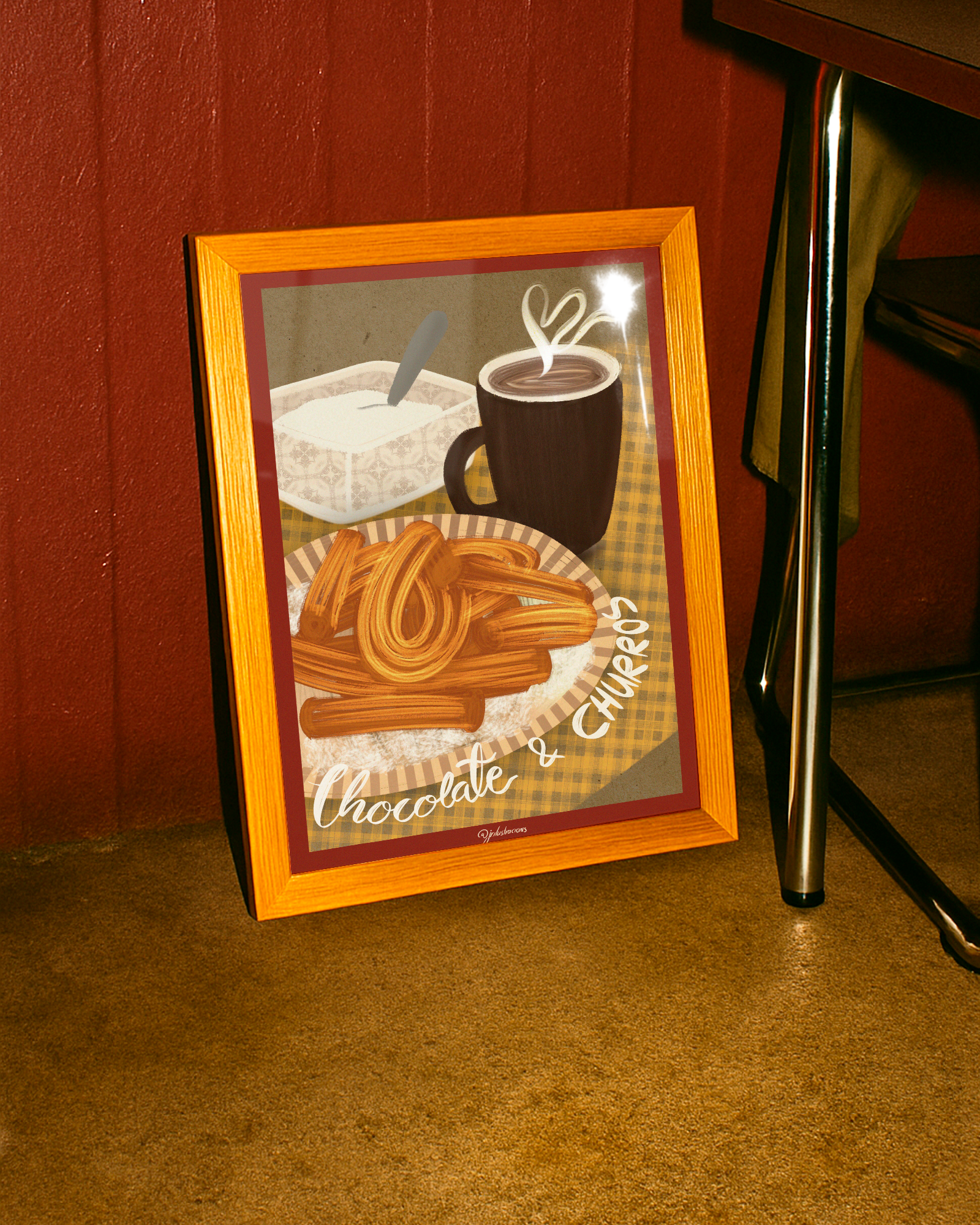 Lámina "Chocolate & Churros" · Decoración Cocina y Tradición (Físico o Digital)