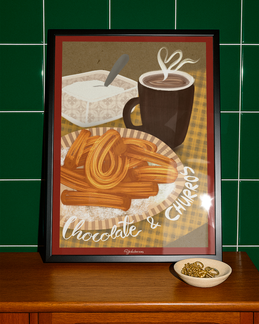 Lámina "Chocolate & Churros" · Decoración Cocina y Tradición (Físico o Digital)