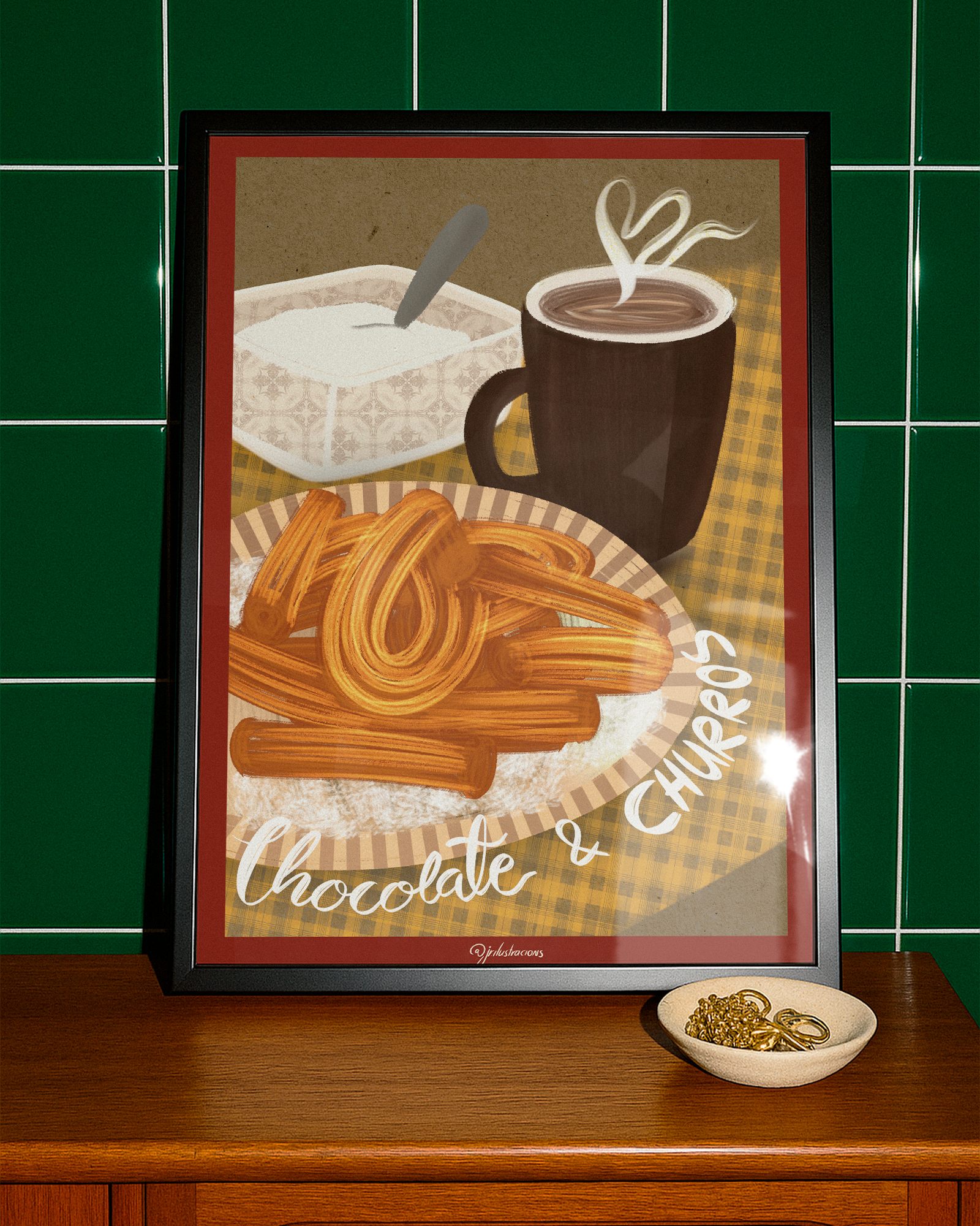 Lámina "Chocolate & Churros" · Decoración Cocina y Tradición (Físico o Digital)