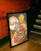 Lámina "Más aceite, menos drama" · Decoración Cocina y Humor (Físico o Digital)