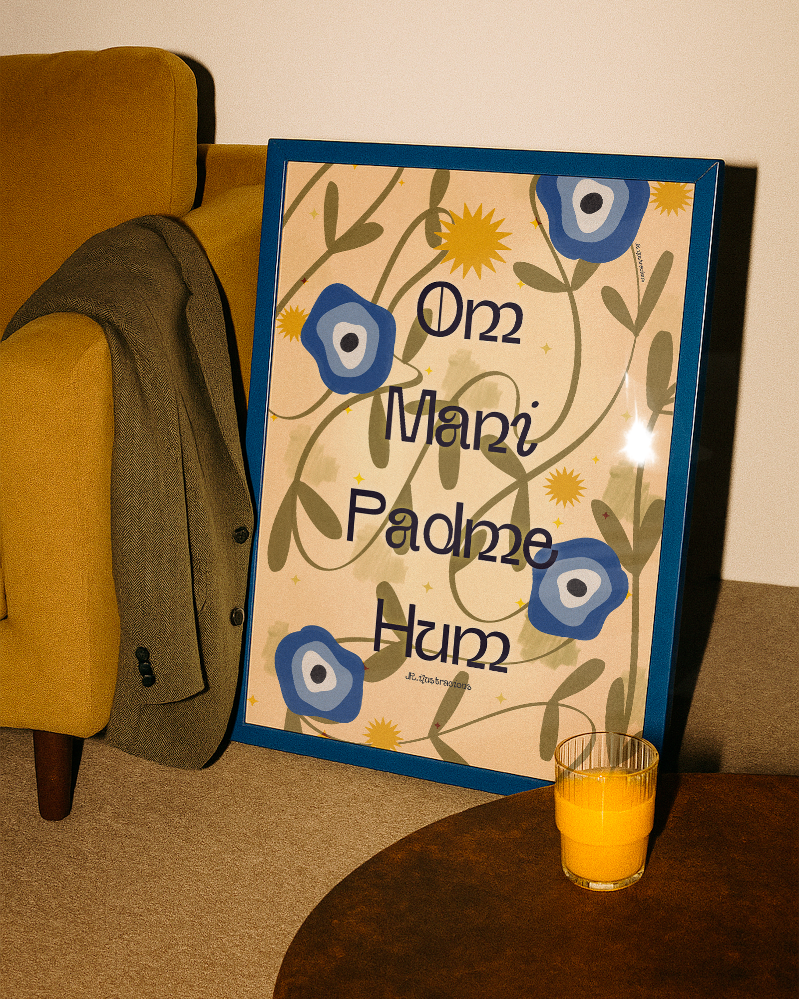 Lámina Om Mani Padme Hum · Decoración Espiritual (Digital o Físico)