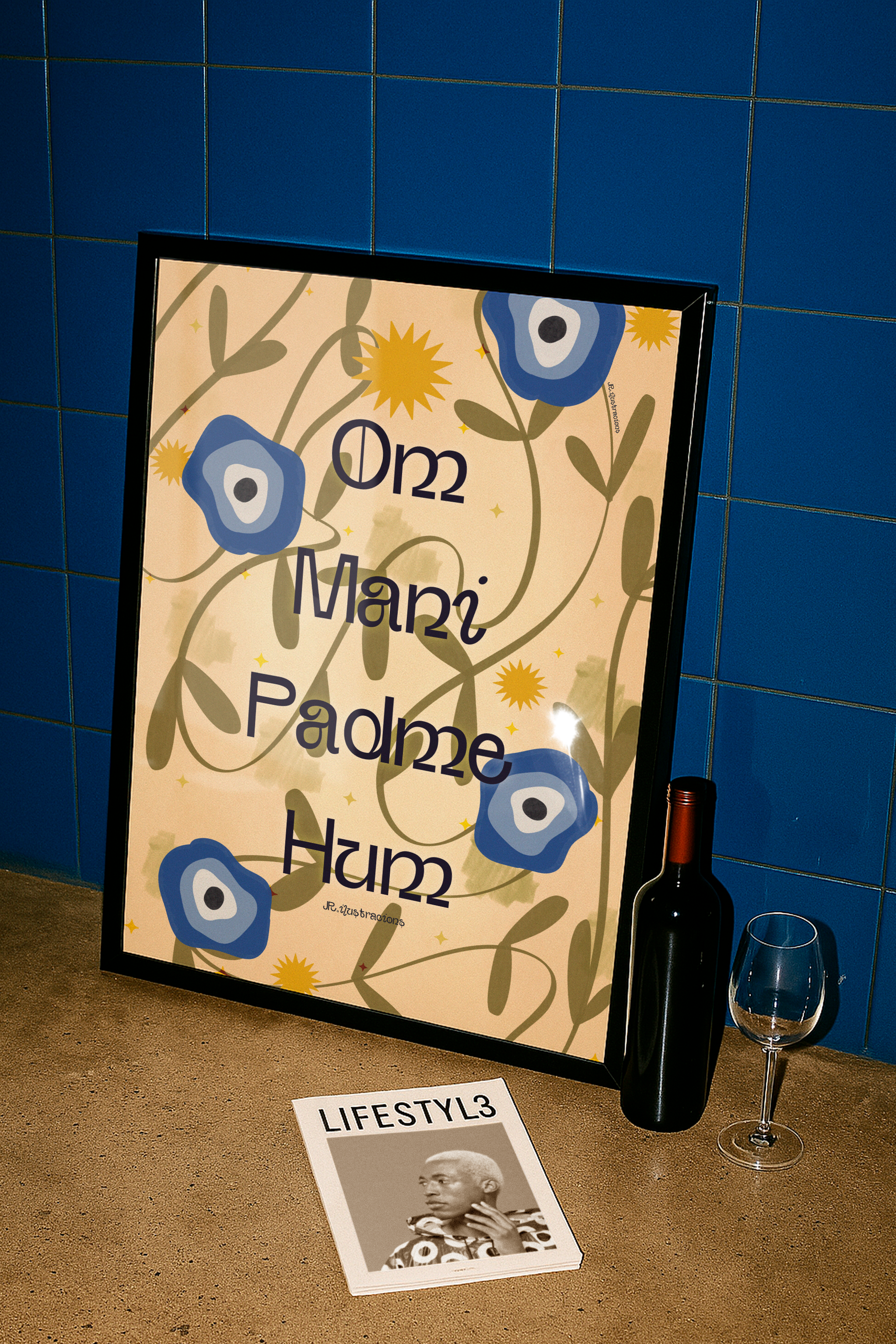 Lámina Om Mani Padme Hum · Decoración Espiritual (Digital o Físico)