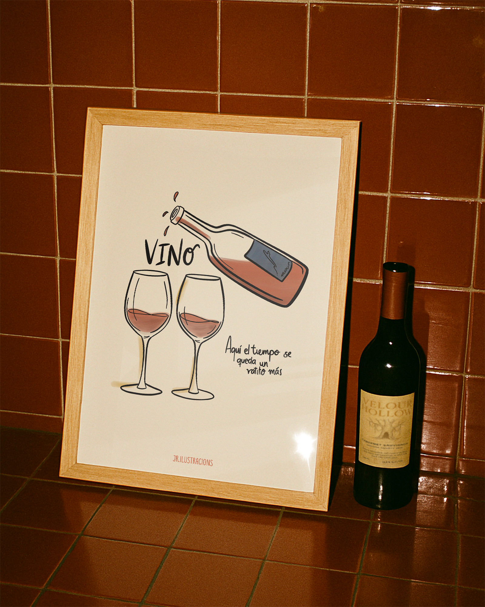 Lámina "Vino" · Decoración Cocina y Salón (Físico o Digital)