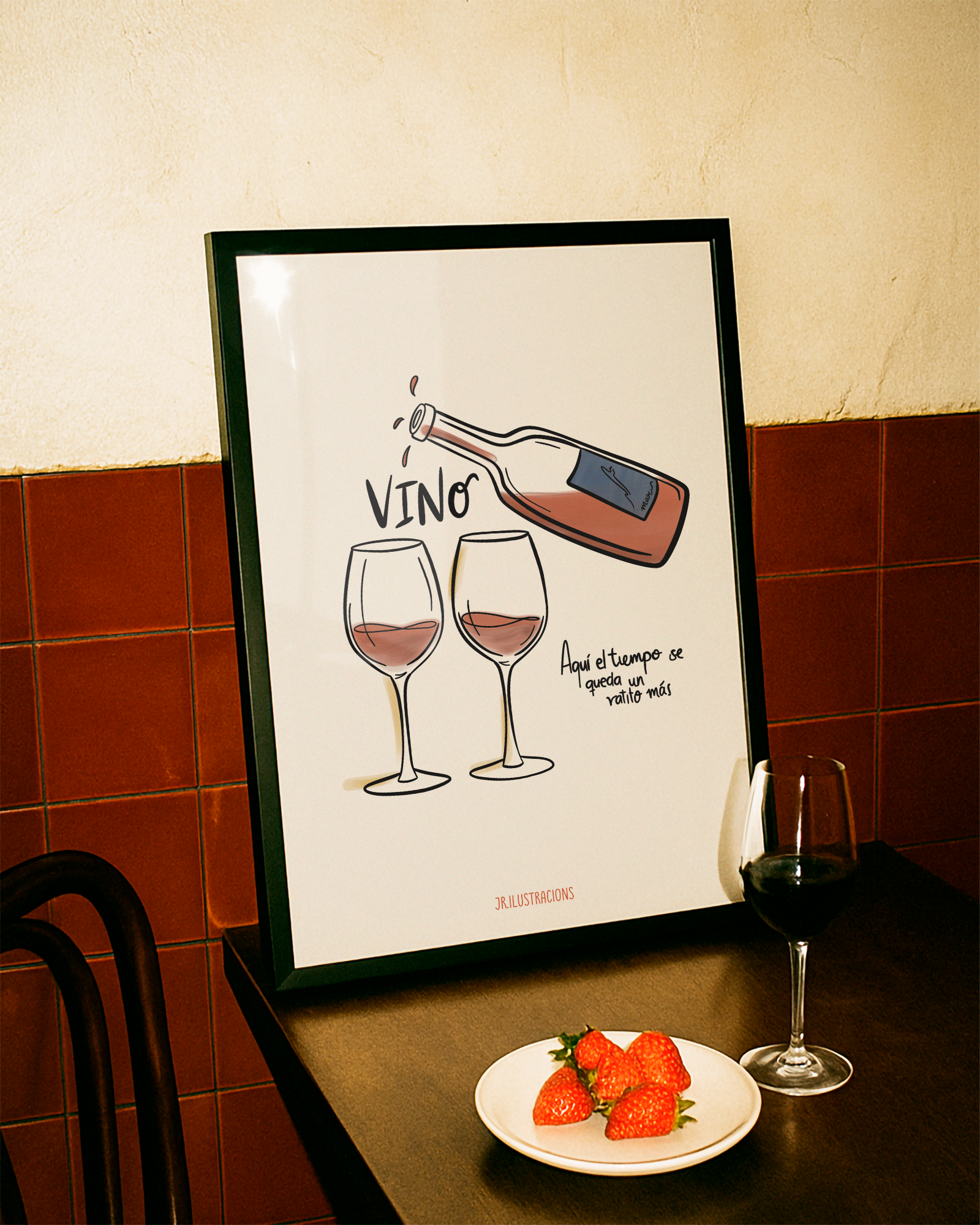 Lámina "Vino" · Decoración Cocina y Salón (Físico o Digital)