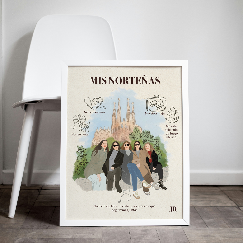Historia de Amor o Amistad · Ilustración Personalizada (Digital o Físico)