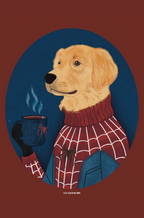 Cuadro Perro "Spider-Dog" | Lámina Ilustrada Superhéroe