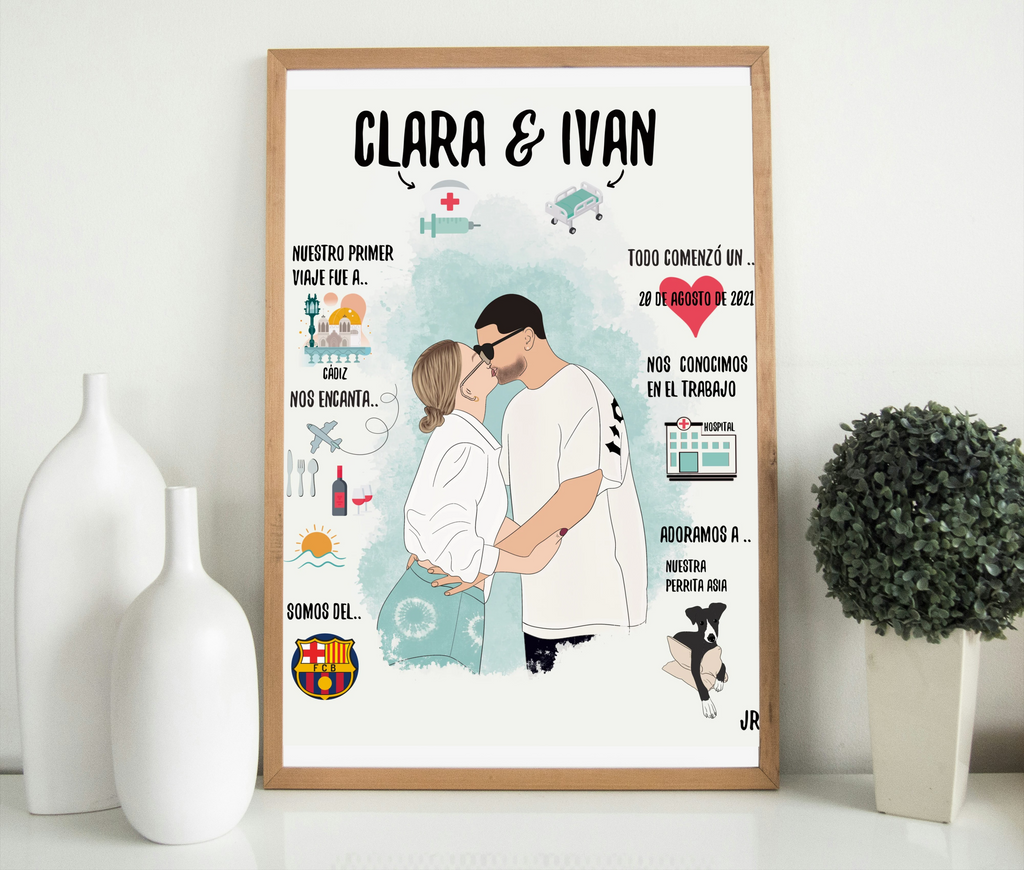 Historia de Amor o Amistad · Ilustración Personalizada (Digital o Físico)