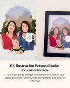 Ejemplos de láminas personalizadas desde foto con diferentes acabados de marcos de JR.Ilustracions.