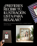 Opciones de empaquetado para regalo listo para entregar de los cuadros físicos de JR.Ilustracions.