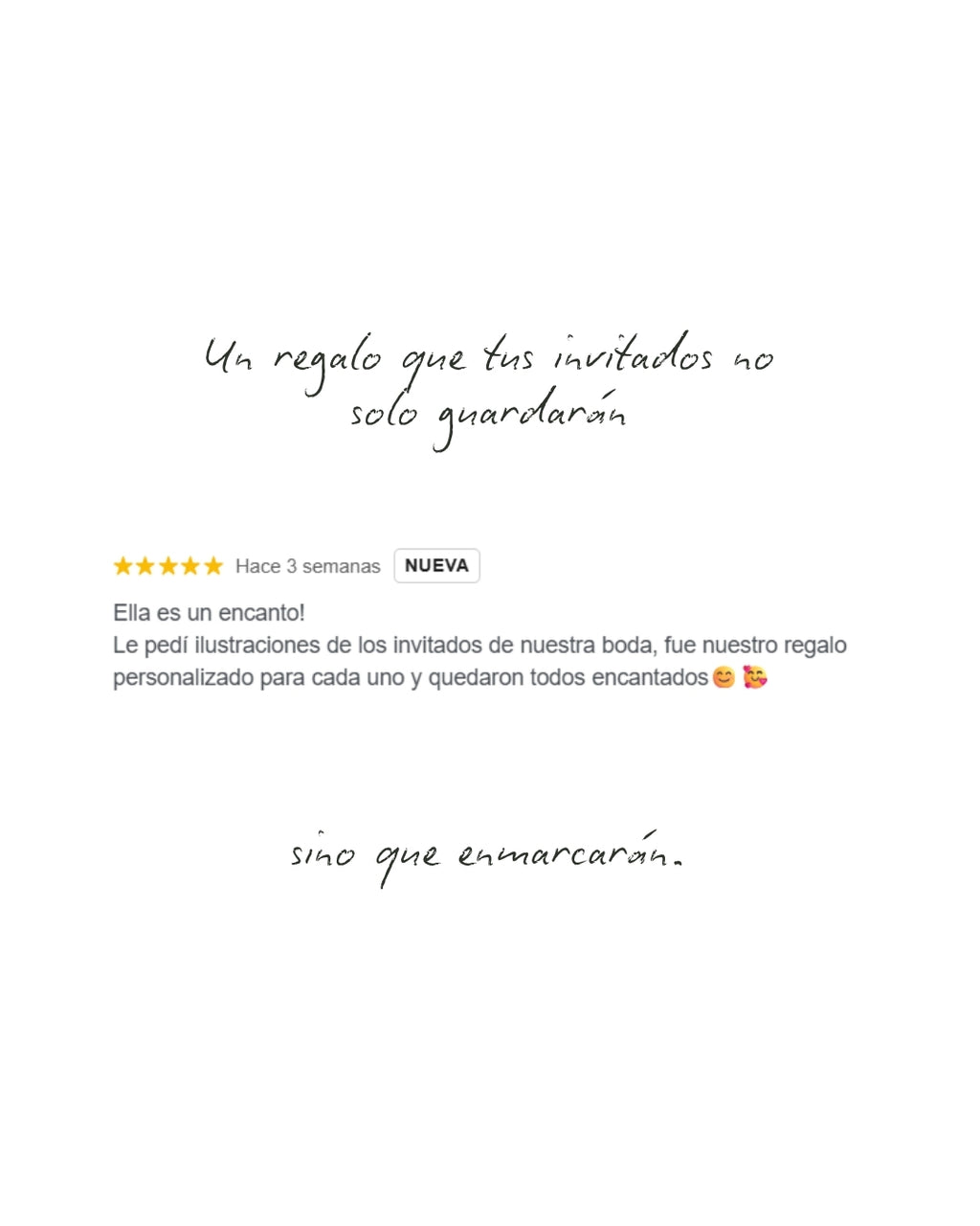 Opinión y valoración de clientes sobre las mini ilustraciones personalizadas para eventos de JR.Ilustracions.