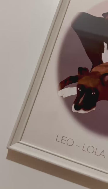 Ilustración Personalizada de Mascotas - Formato Físico