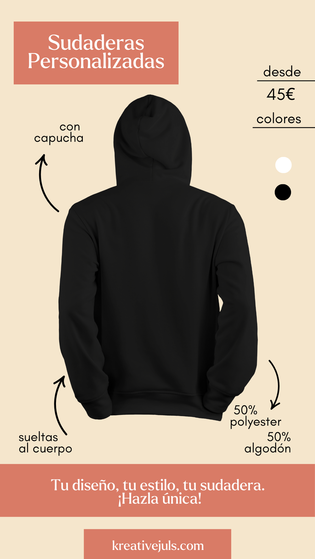 Ropa personalizada y sudaderas de algodón de alta calidad para regalar en ocasiones especiales.