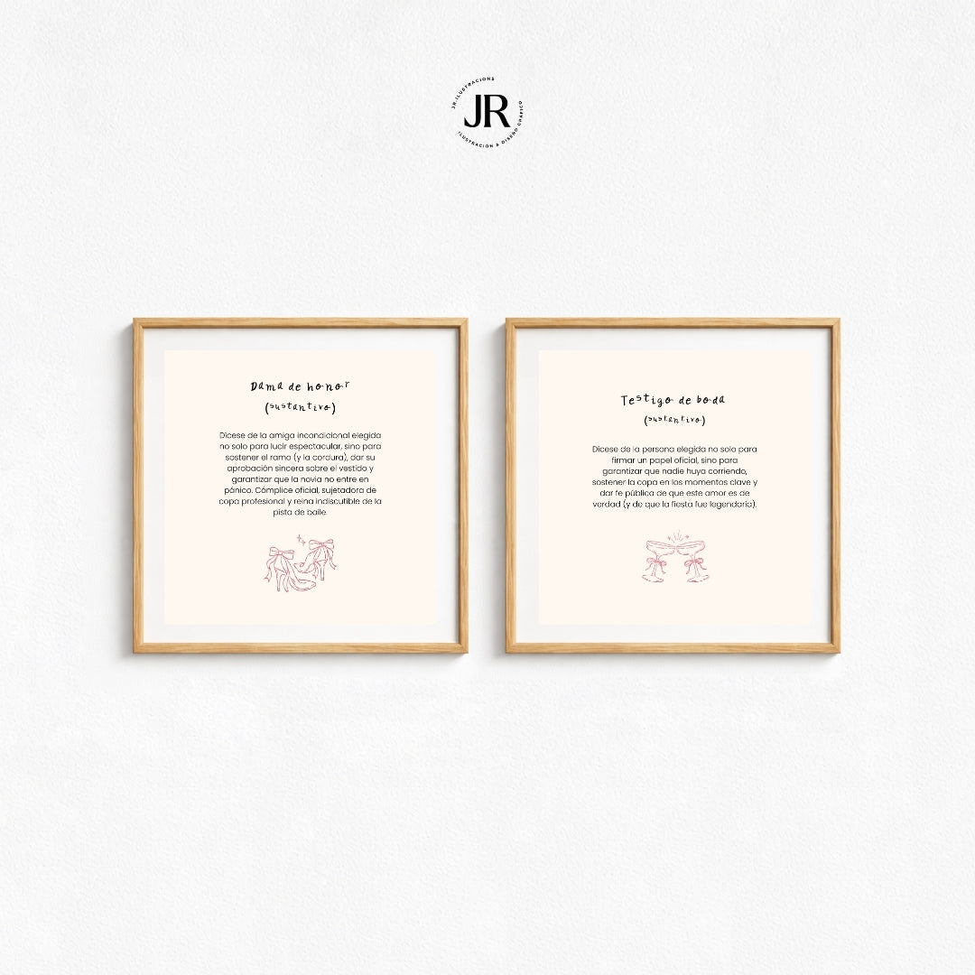 Wedding Bridesmaid Print – A Touching Detail